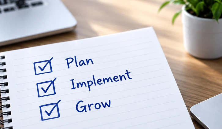 Plan, implement and grow checklist