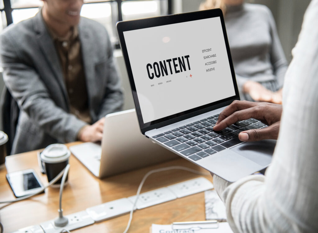 Responsive business website design for mobile and desktop users