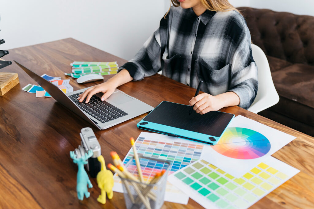brand-consistent print design materials