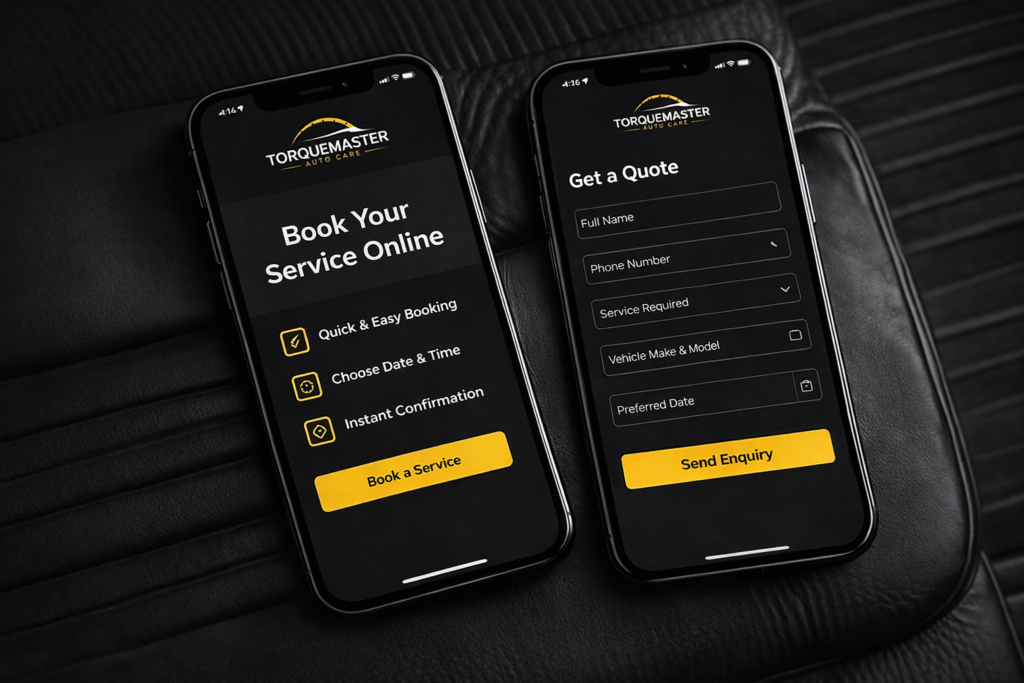 TorqueMaster Auto Care — Website & Brand Identity