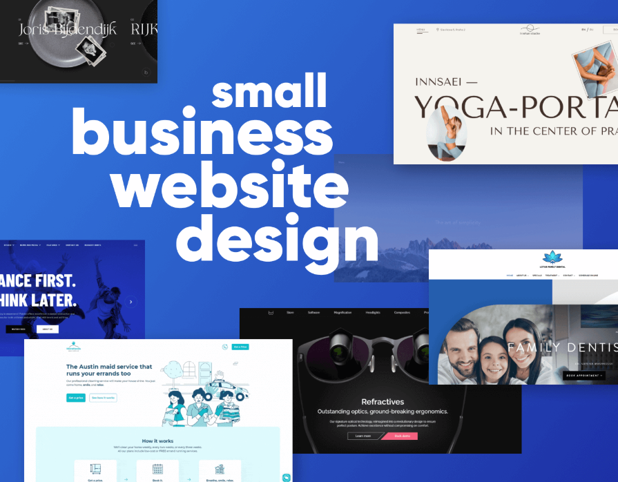 Website design supporting illustration