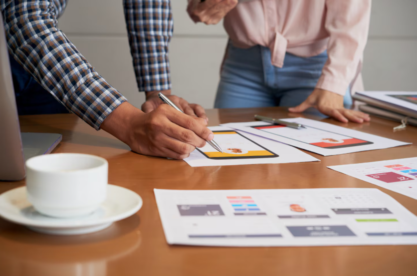 UI/UX design consulting company improving customer journey flow